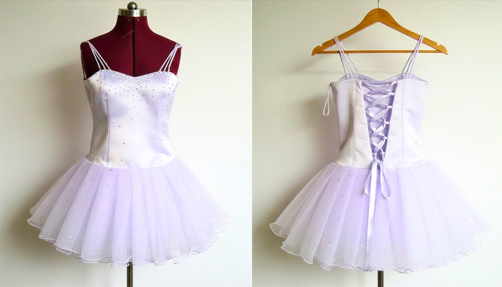 Flower girl bespoke dress made to measure front and back views