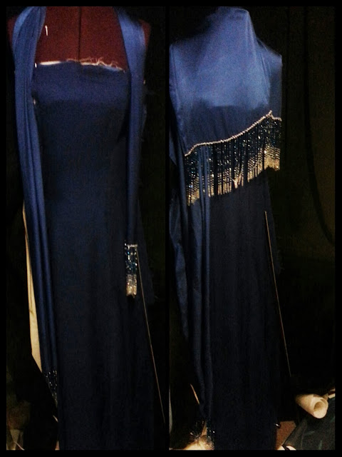 bespoke silk gown Wimbledon Crystal Palace dressmaker