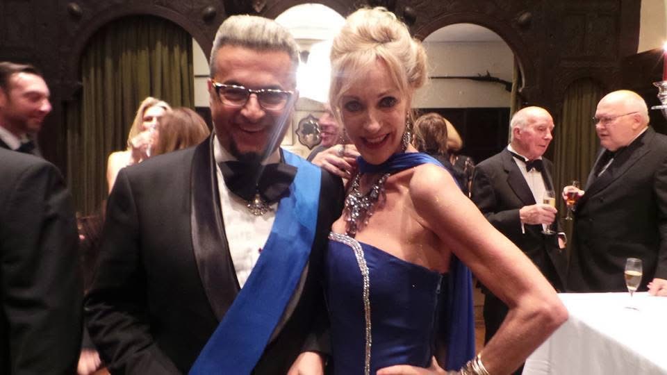 hand sewn Swarovski crystals rhinestone detail couture gown