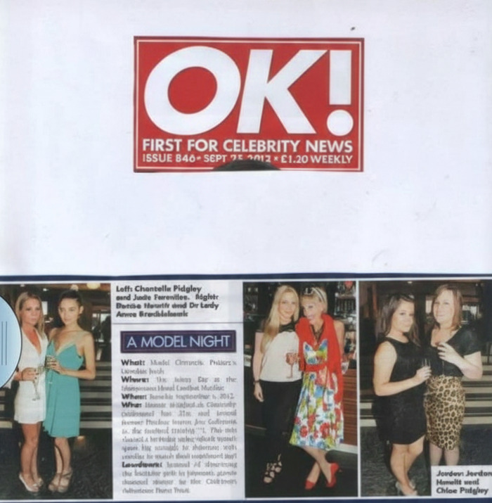 vintage inspired dress as featured in OK Magazine worn by my client