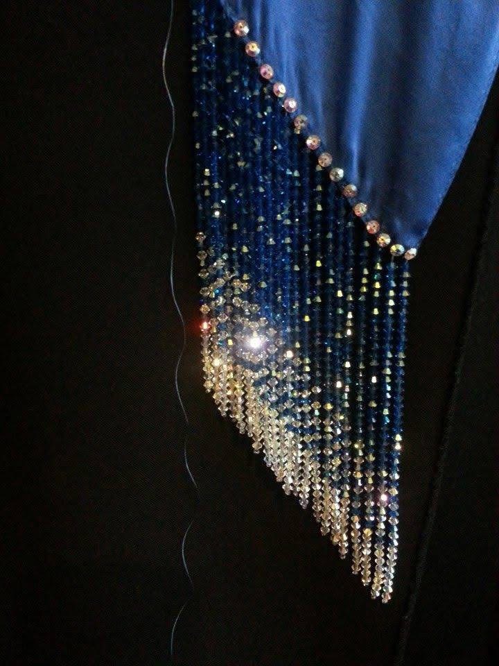 bespoke tassles hand strung bicone Swarovski beads