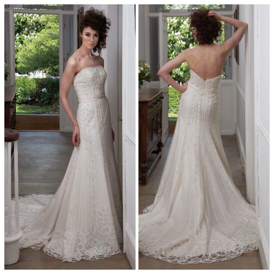final fishtail wedding dress alterations Surrey finished gown