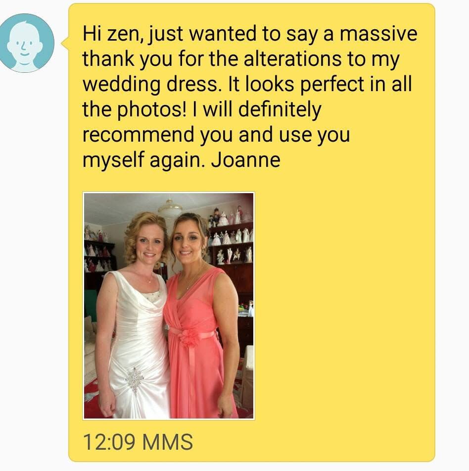 embellished wedding dress alterations Surrey sparkle detail