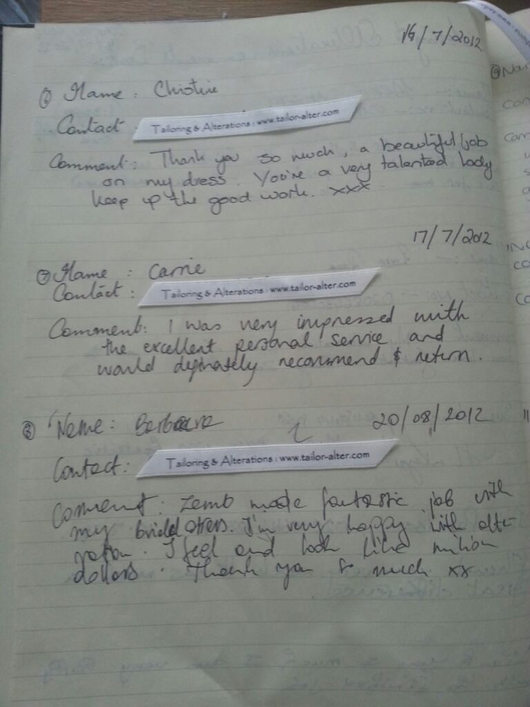 crepe satin dress bridal alteration review Wimbledon