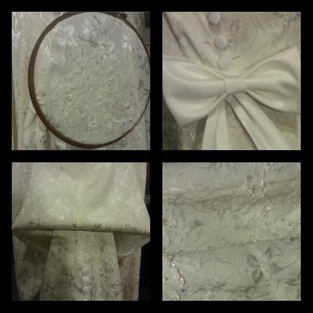 heirloom wedding dress reconstruction lace appliqué embroidery bridal alterations