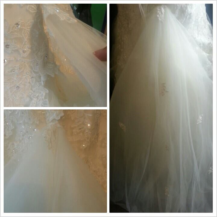 bridal alterations bustling a wedding dress french bustle detail