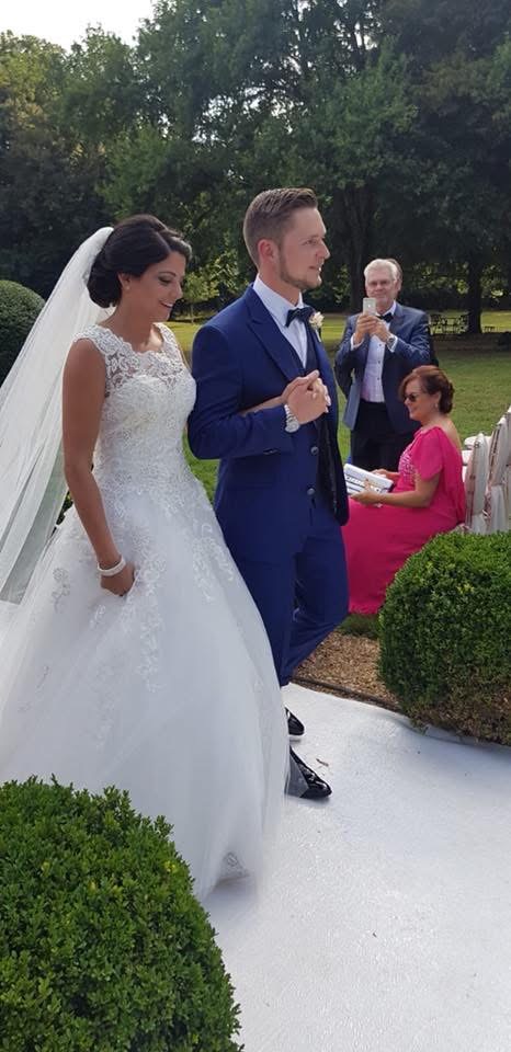 Warlingham wedding bride and groom ceremony bridal gown alterations Surrey