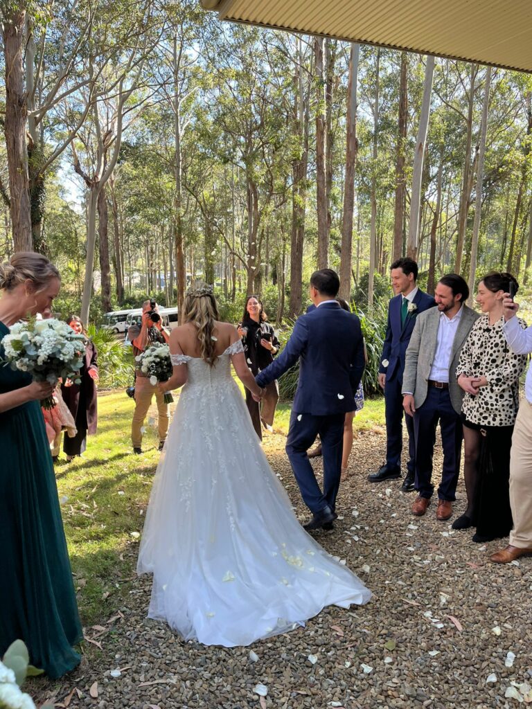 wedding dress transformed into a perfect fit