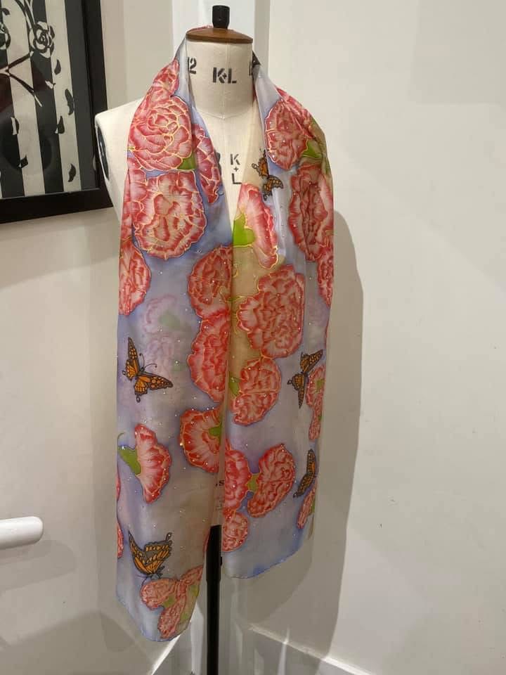 scarf draped on my mannequin
