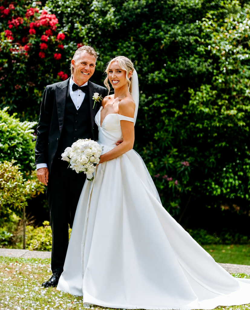 Abella by Allure bridal satin wedding dress refined through specialist bridal alterations