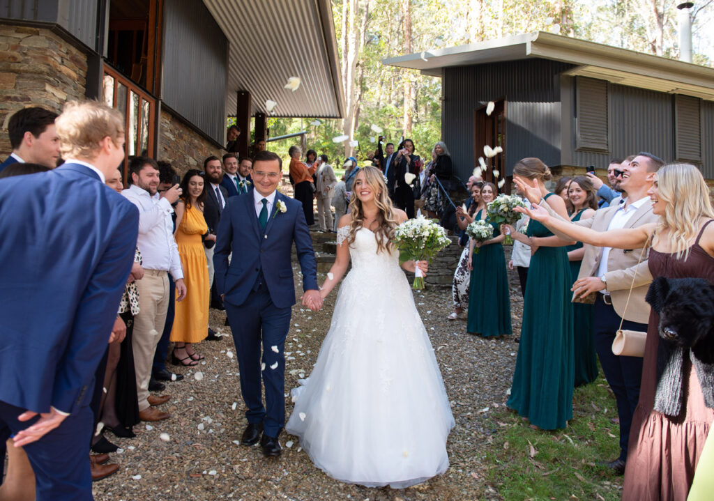 Gaby on het wedding dress day