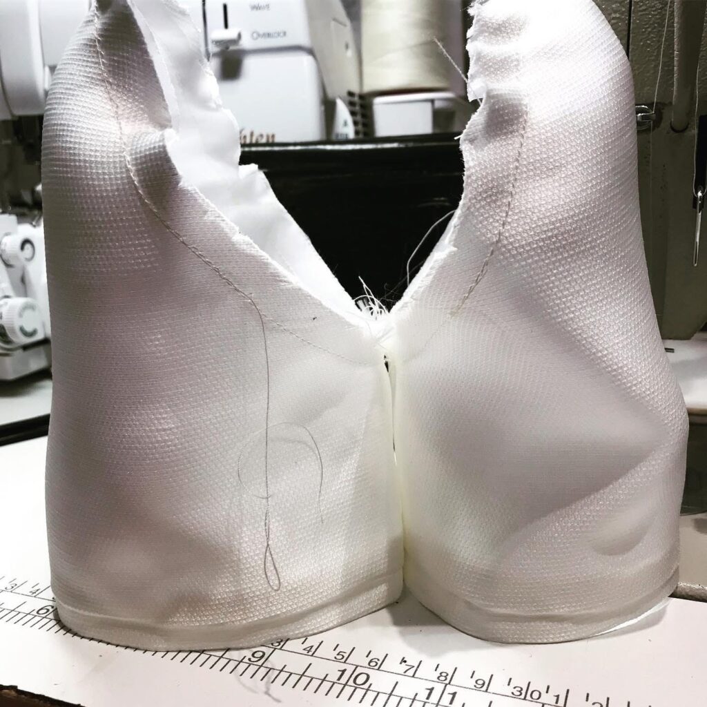 Bespoke Bridal half sleeves fitted sleeve head