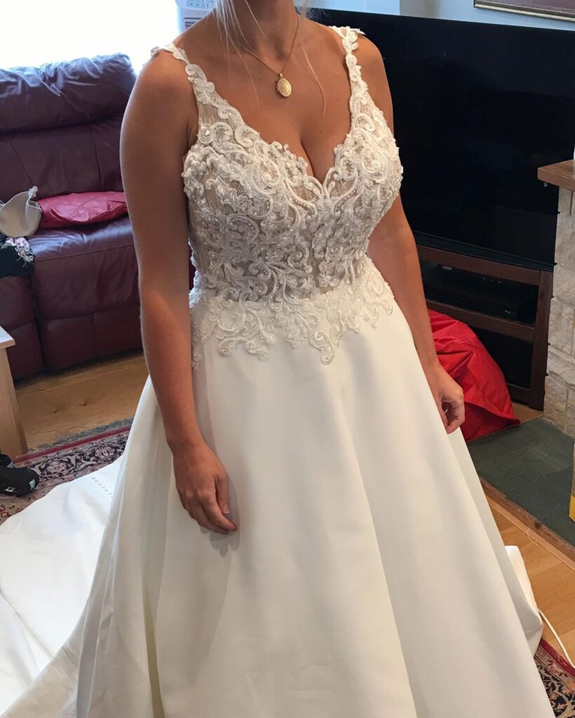 Camberley Bridal Alterations corset hidden structure addition and full transformation