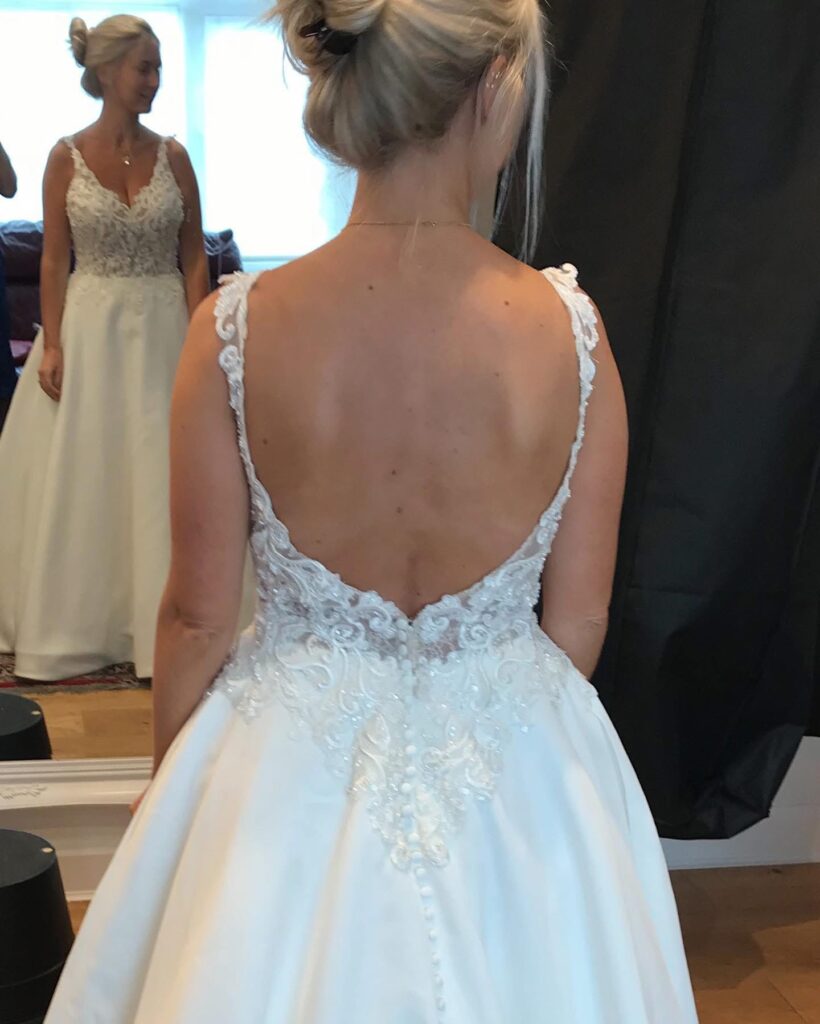 Wedding dress restructuring Surrey corset bodice alterations 