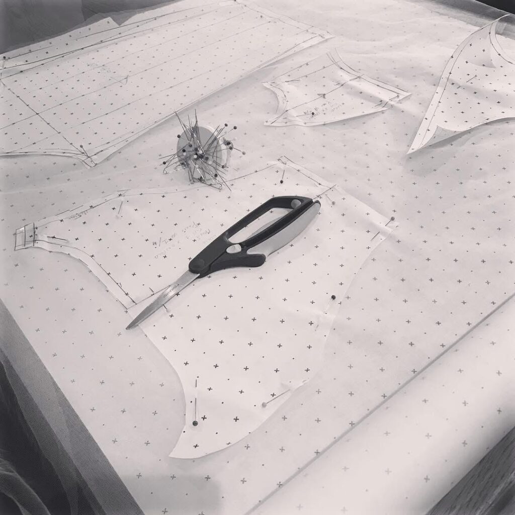 bespoke bolero pattern cutting draft paper 