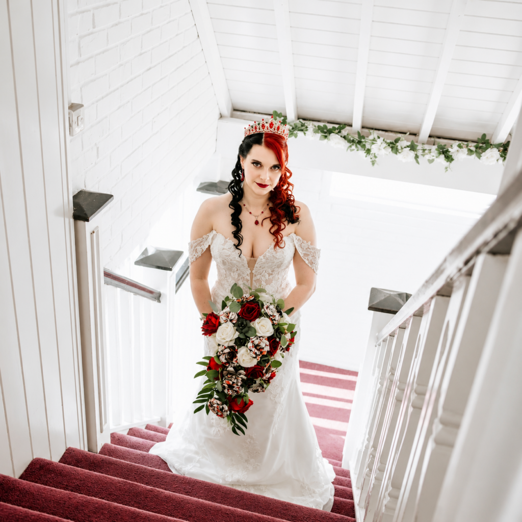 contouring abd shaping done over bust for this Bride in Carshalton