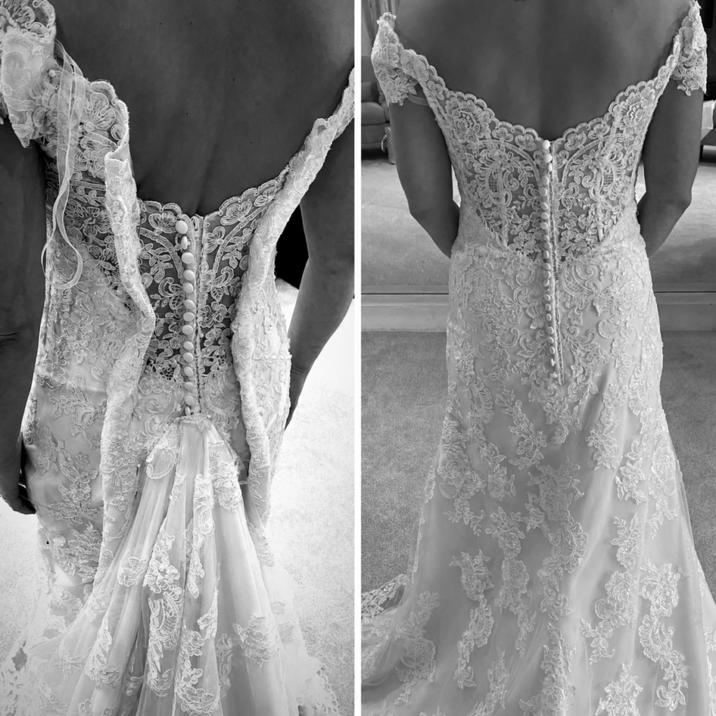 wedding dress restructure Bromley for a Bride lost 3 stones