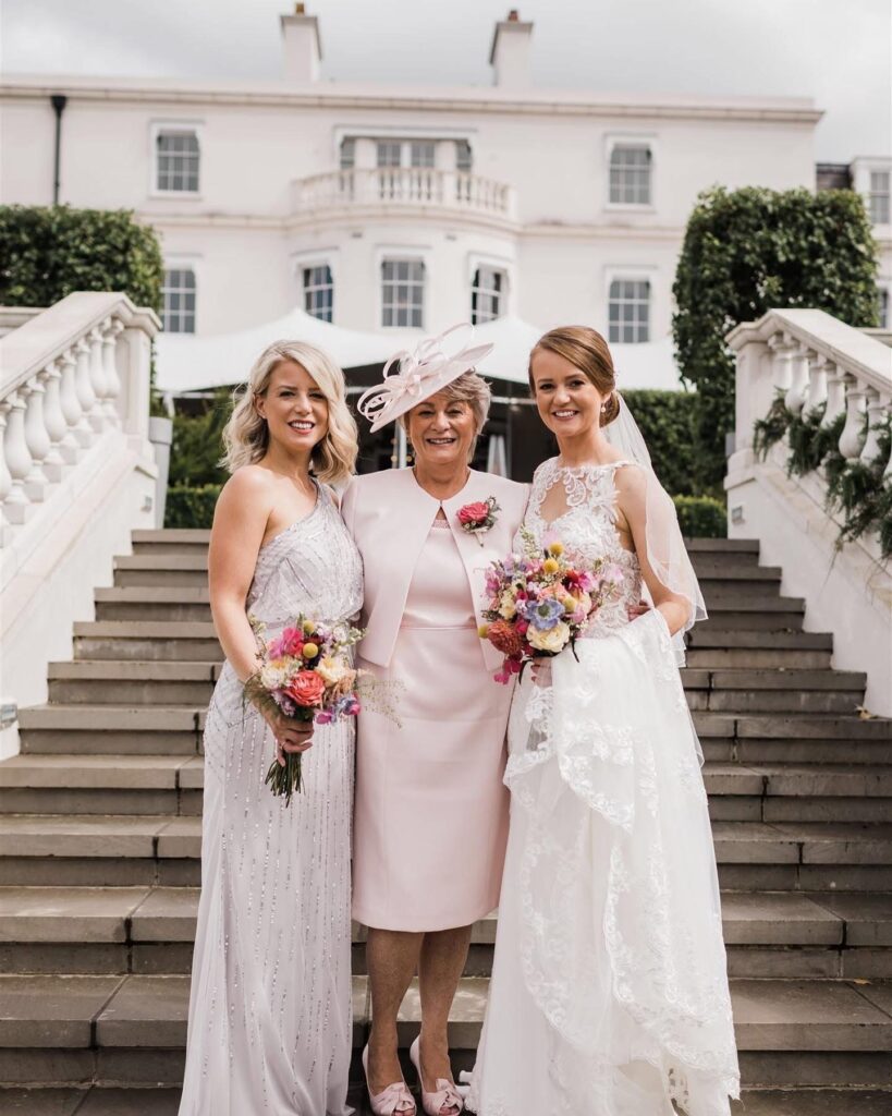 Bridesmaids bride happy moment captured 