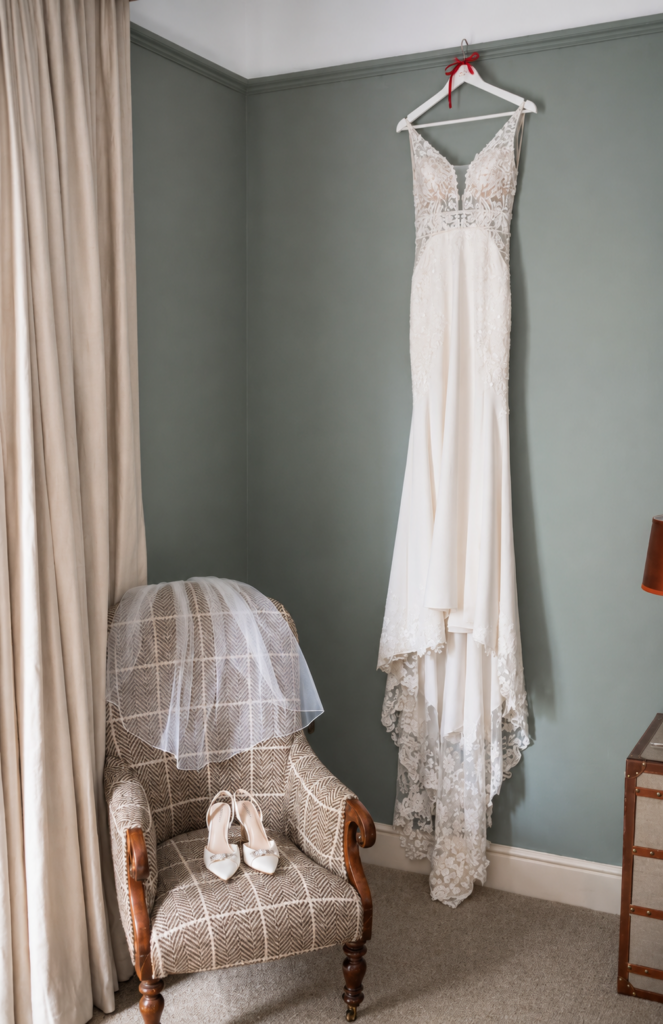Essense Of Australia sample sale wedding dress after bridal alterations and couture resizing