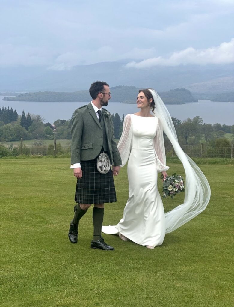 Sample sale bridal gown altered for a perfect couture transformation 