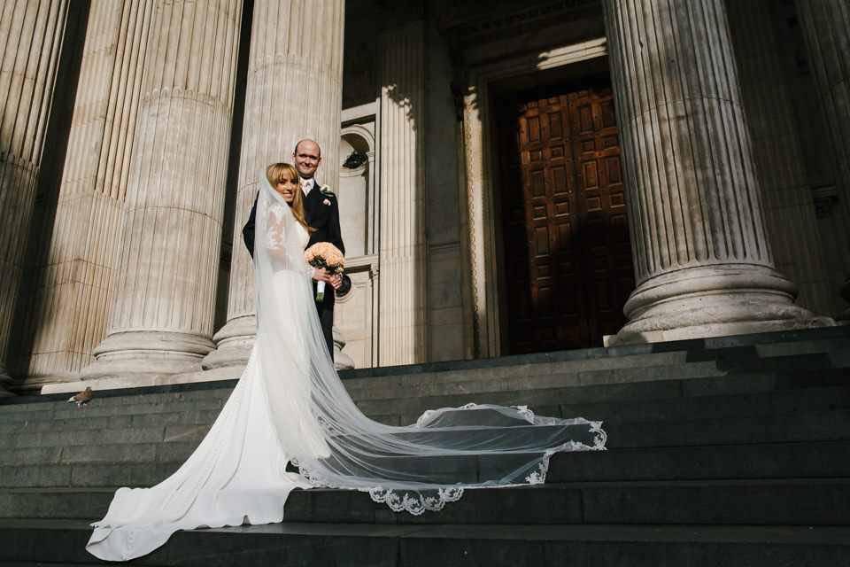 Luxury bridal alterations South Kensington cathedral veil wedding gown