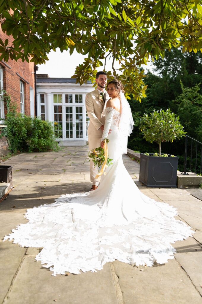 Maggie Sottero wedding dress after couture bridal alterations in London