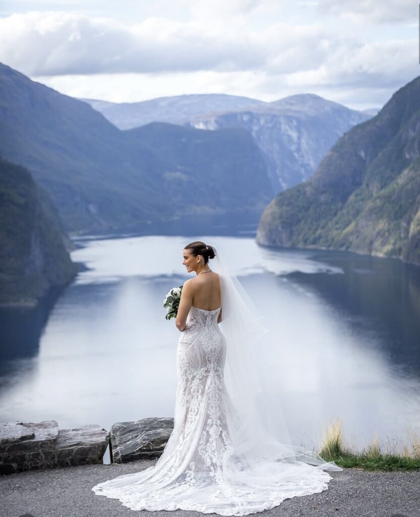 Martina Liana wedding dress after couture bridal alterations in London