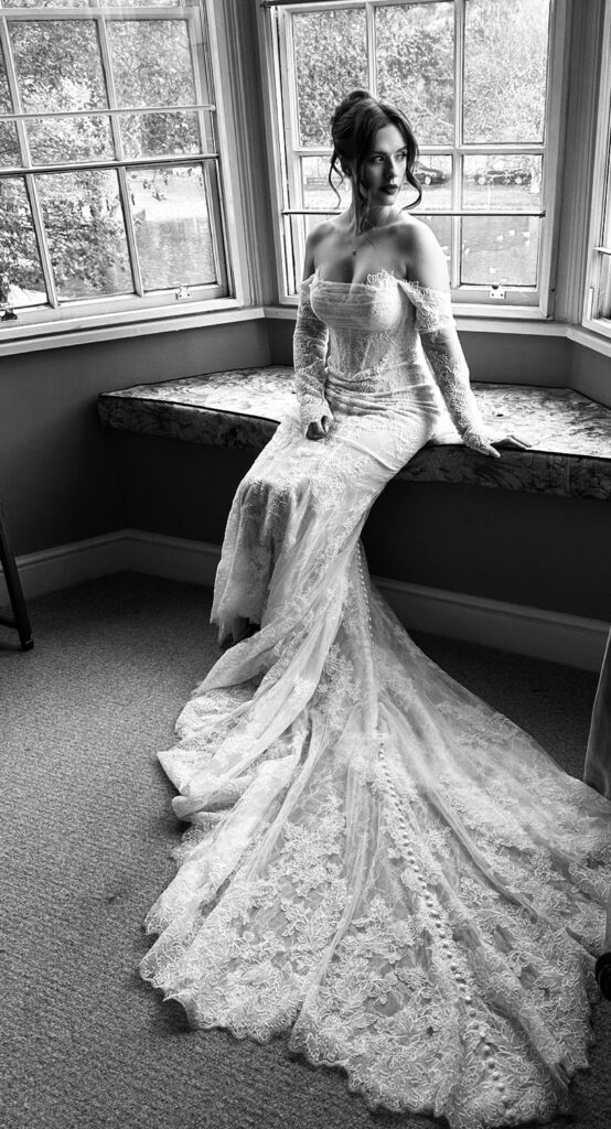 Martina Liana lace sleeve wedding dress alterations