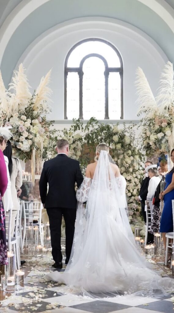Designer Martina Liana wedding dress after alterations