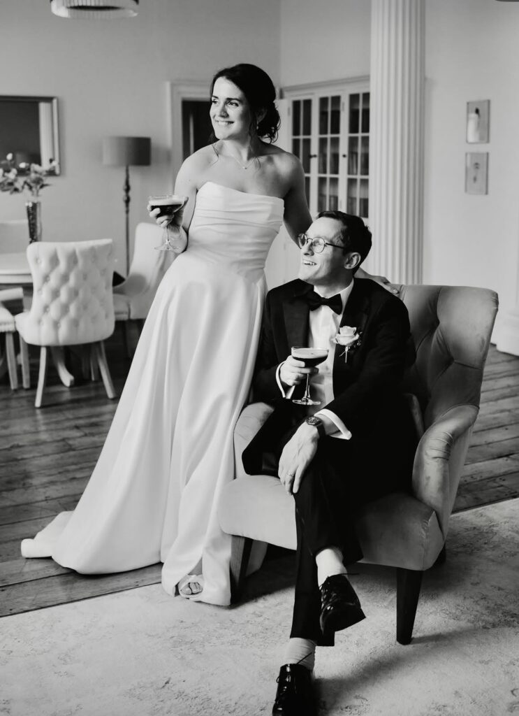 Final look of dress prepared for bride from Croydon