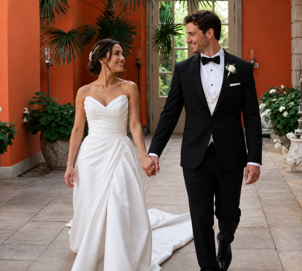 Designer Morilee wedding dress altered for a flawless couture fit and movement