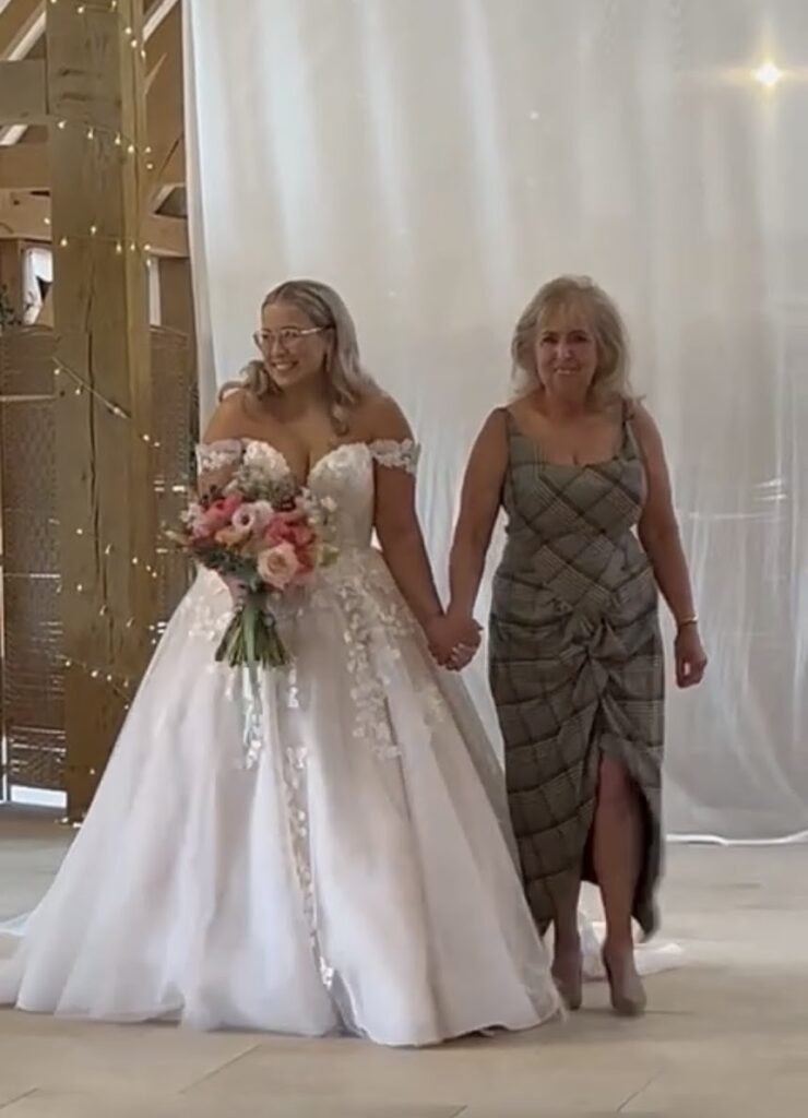 Vivienne Westwood Mother of the Bride dress altered in Sutton Surrey by couture dressmaker Zen