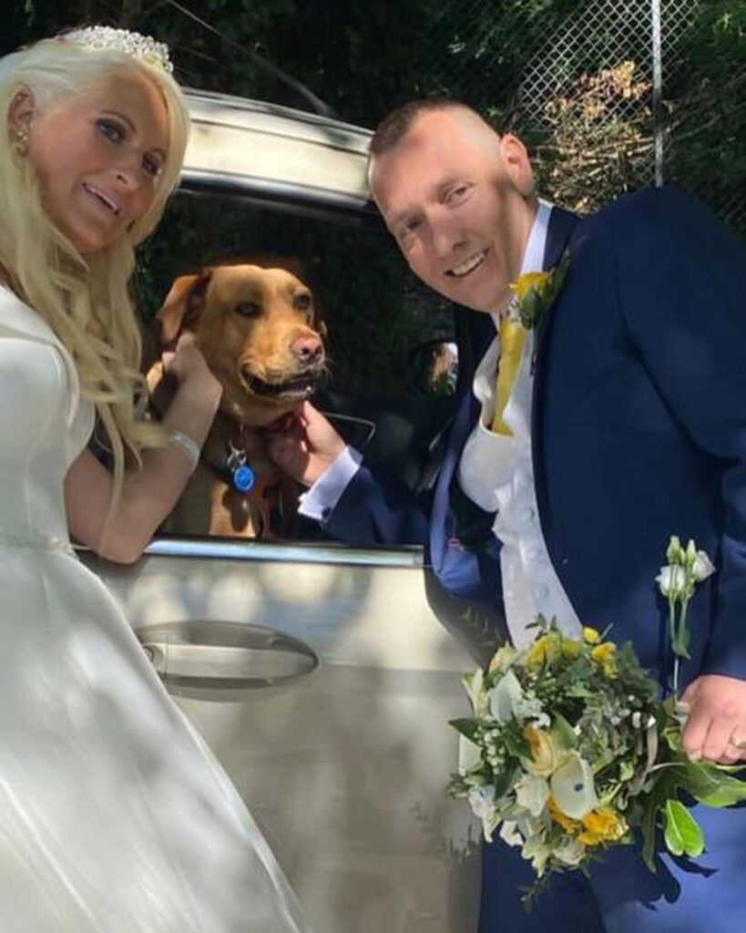 bride celebrating wedding day after couture bridal alterations