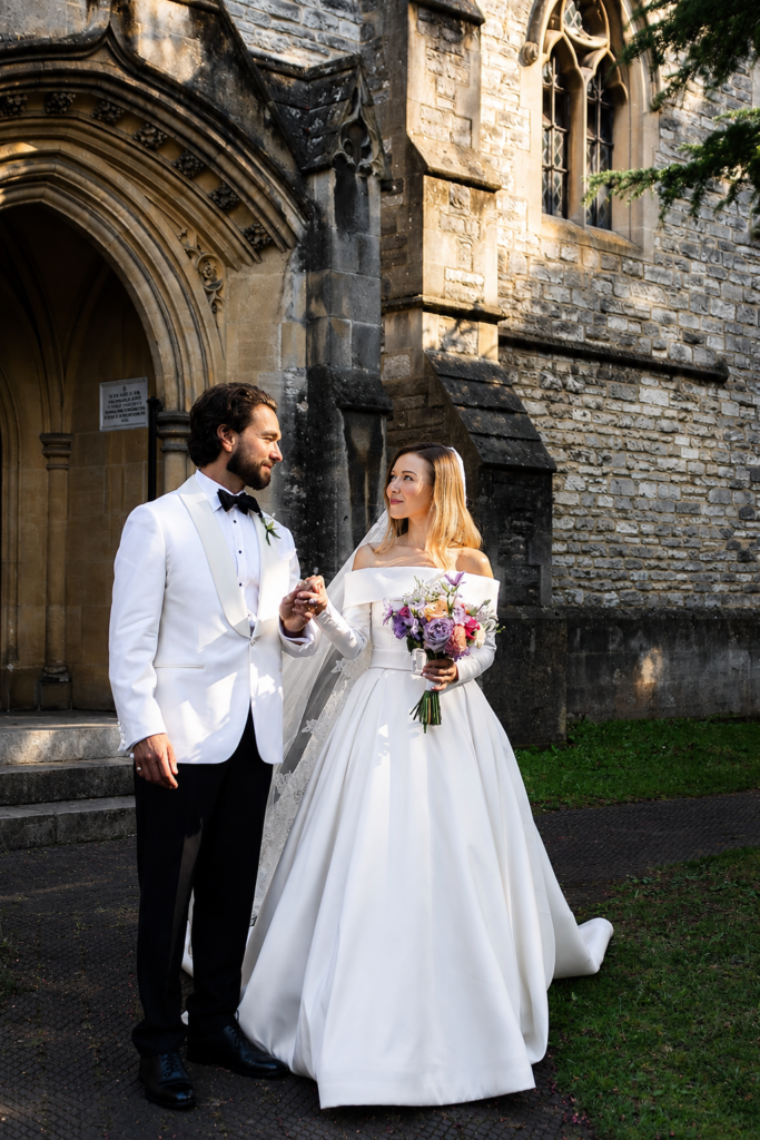 Ronald Joyce bridal alterations London couture satin wedding dress transformation