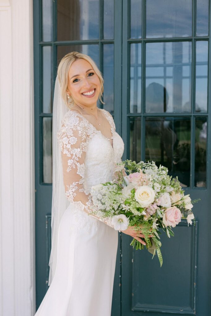 Bridal Alterations Horsham – Emma wearing her expertly altered WED2B wedding dress