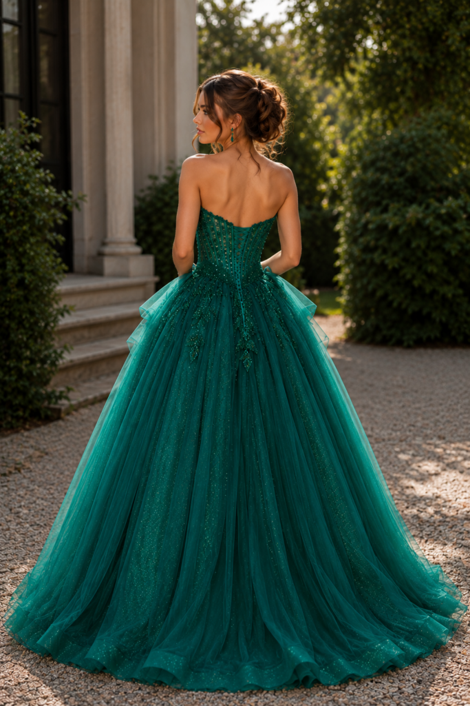 specialist expert prom dress alterations with couture level finishes and attention to every detail ballgown back adjustment
