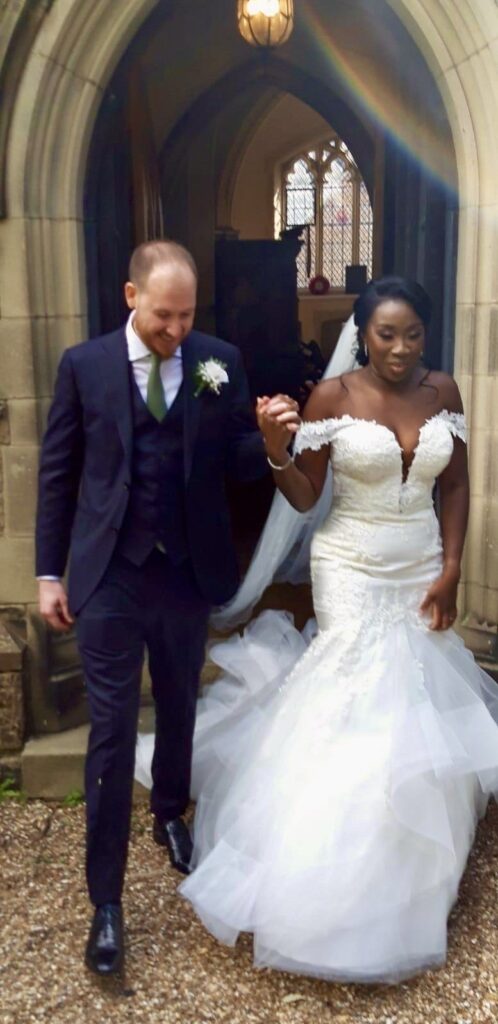 bride to be get fitted at my Sutton Studio in Surrey Greater London 