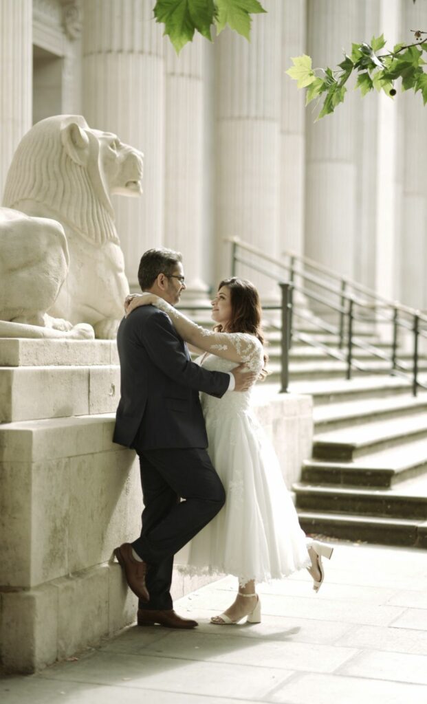 Bridal Alterations Canary Whart for a WED2B Bride with Tea Length dress illusion sleeve fitting and bust support