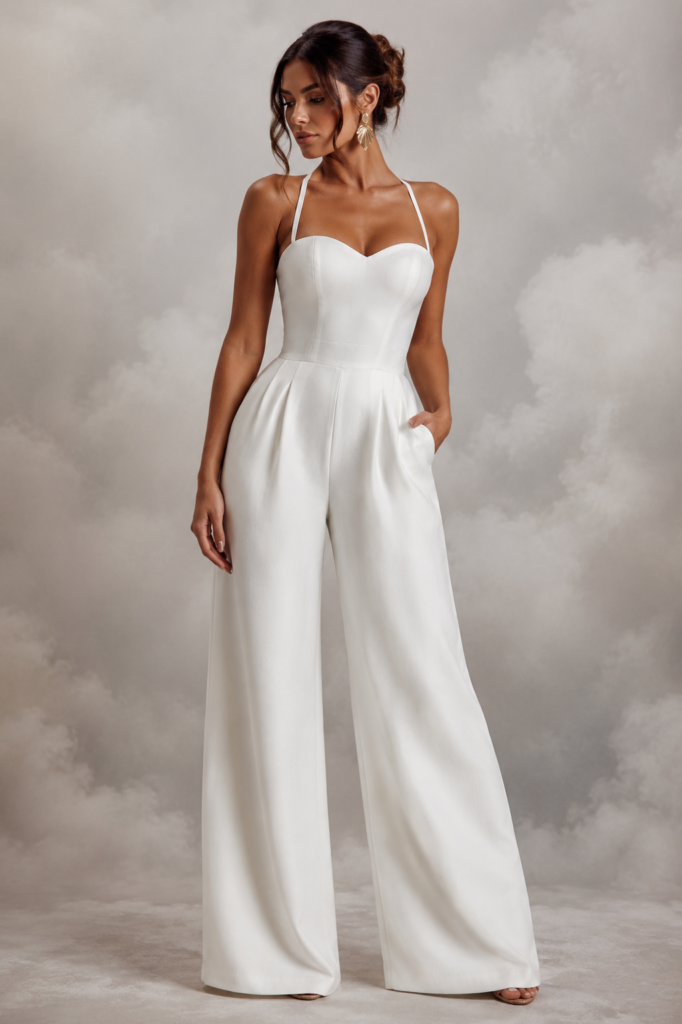 Catherine Deane Bridal Alterations Ryo Jumpsuit completely transformed to a perfect snug fit croydon Bride