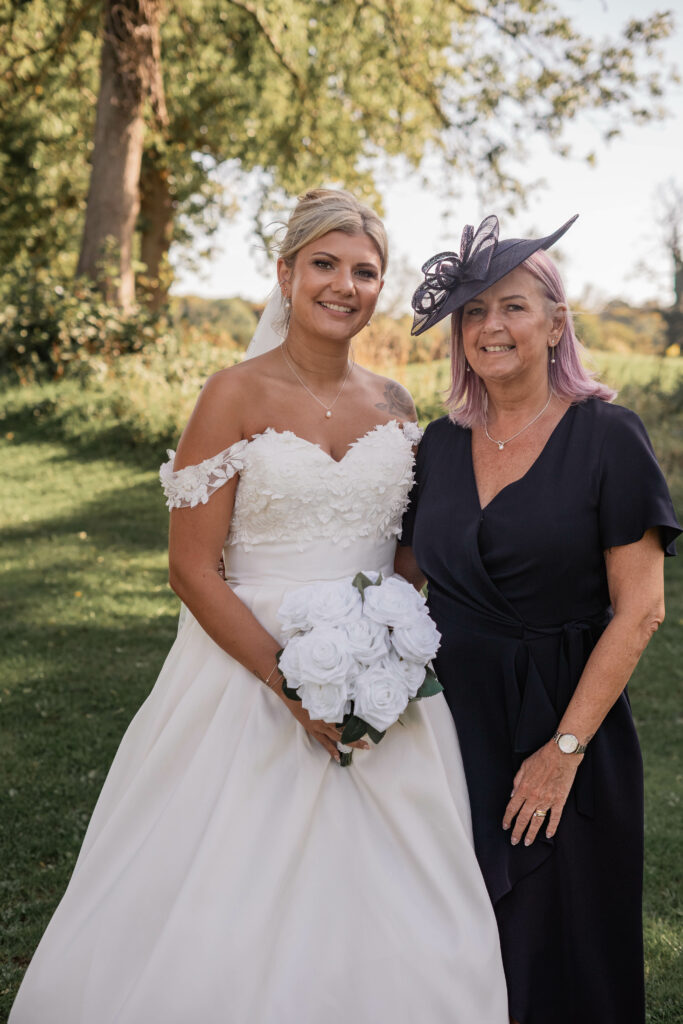 Anna Sorrano Bridal Alterations – Worcester Park bride wearing her altered WED2B Anna Sorrano wedding dress