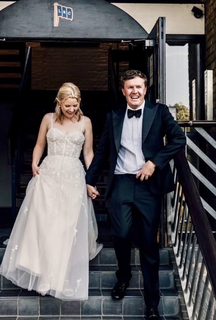Justin Alexander Florita wedding dress after couture bridal alterations bride from Tooting