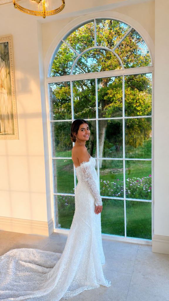 bride on the wedding day