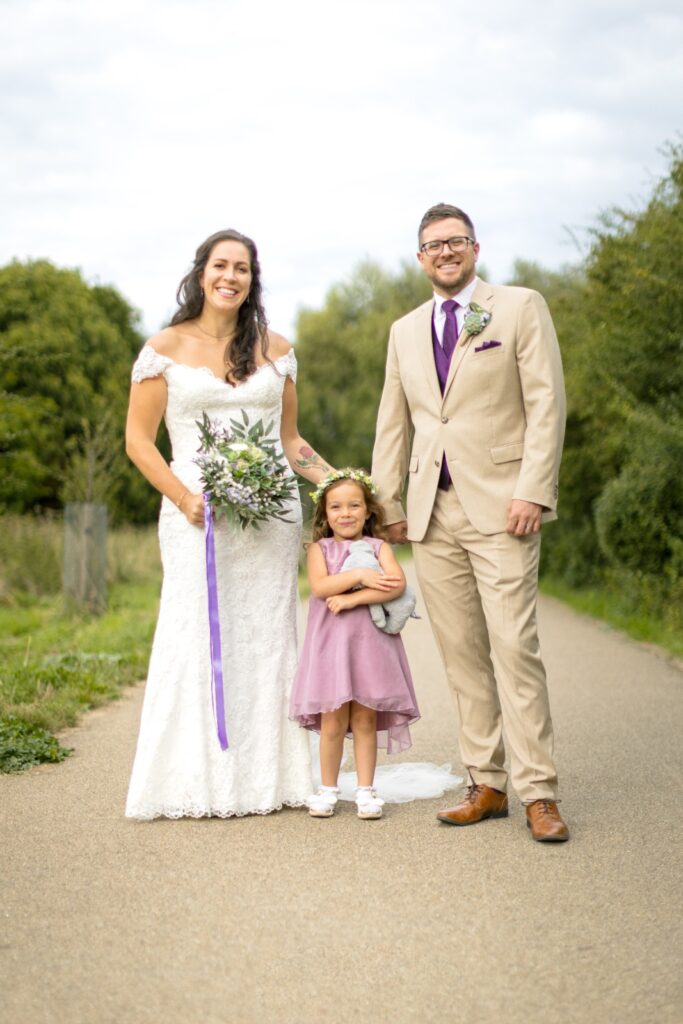 Wedding photography showing alterations completed