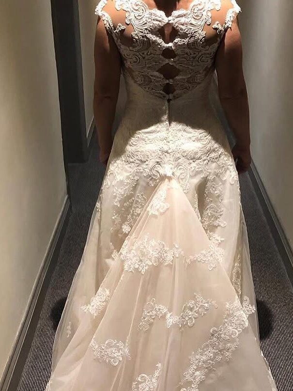 Wedding dress bustles,American Single Bustle with second layer French bustled
