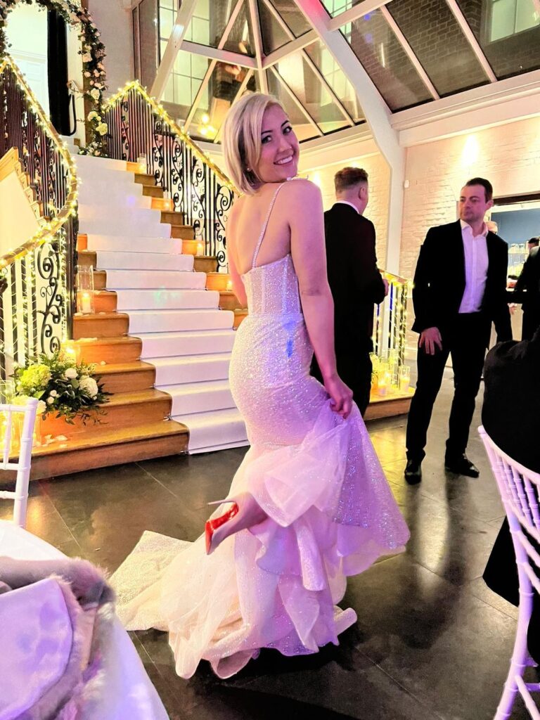 on the dance floor