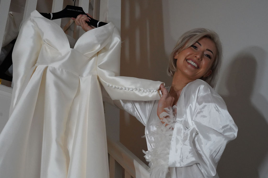 Leah Da Gloria wedding dress bridal alterations Knightsbridge 15 button detail 