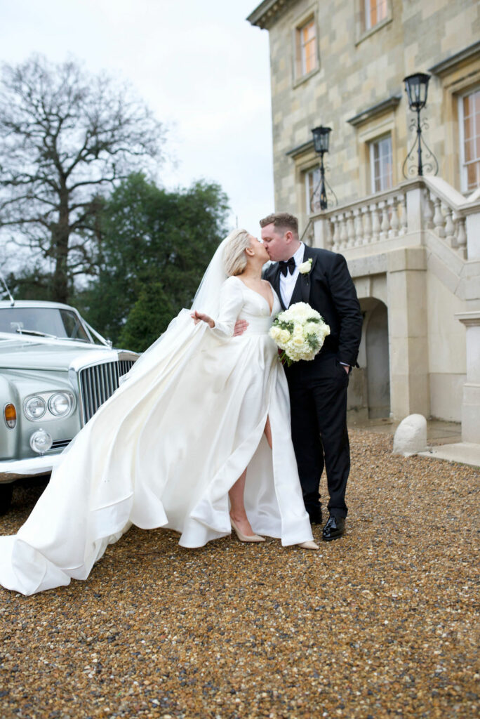 Couture bridal alterations on a main Leah Da Gloria wedding dress