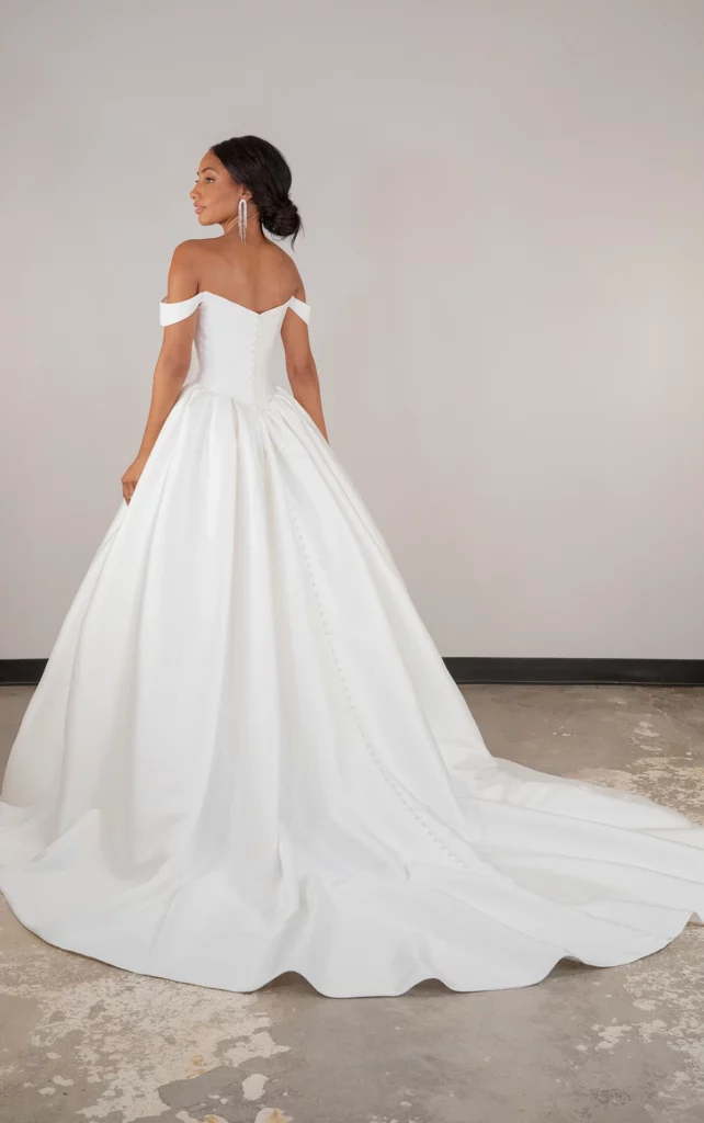 fitted wedding dress in need of specialist bridal alterations in Sutton Surrey