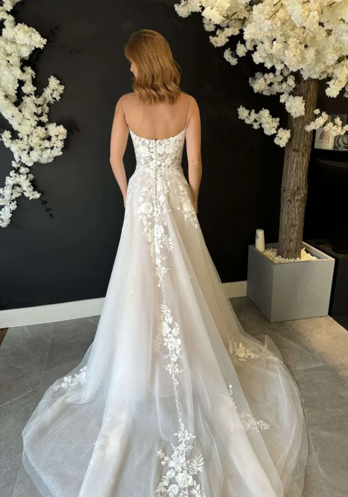 Wedding dress alterations Wimbledon back view original dress