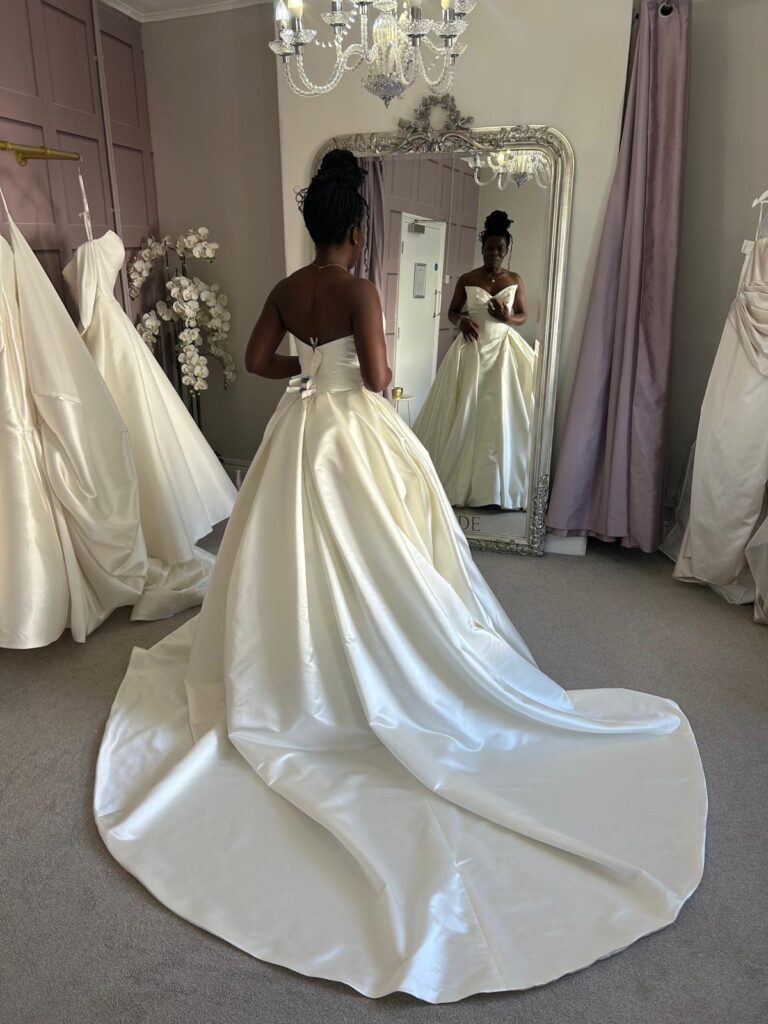 All About Eve Bridal alterations Hammersmith featuring Blue By Enzoani and Ronald Joyce wedding dresses